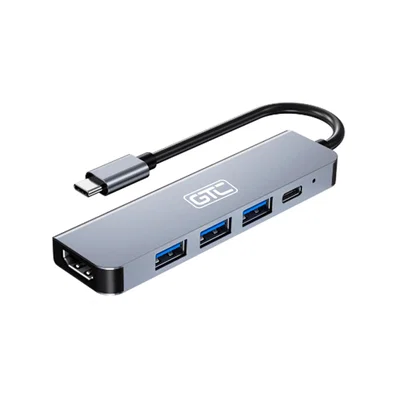 GTC Hub Adaptador 5 En 1 Tipo C A Usb 3.0 Usb 2.0 Hdmi Usb C - Hug-017