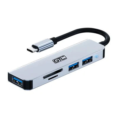 GTC Adaptador 5 En 1 Tipo-c Hug-015 Usb Pc Micro Sd