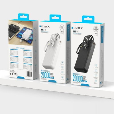 Cargador Portátil Con Cables de 10W 20000mAh Salida USB-TPC-IOS-V8 PB147-2.