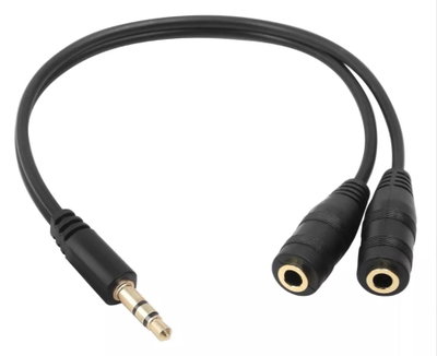 PRONEXT Cable Mini 3.5mm macho a 2 Mini Stereo Hembra