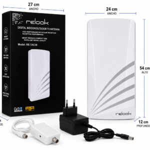 RELOOK  ANTENA PARA TDA AMPLIFICADA TAC-38 INTERIOR Y EXTERIOR