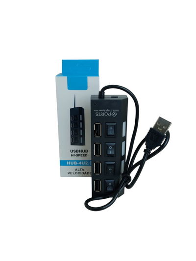 HUB USB 4 PUERTOS HI-SPEED INF0019