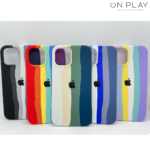 SILICONE CASE  Iphone Arcoiris DE LA 6 A 14 PRO MAX LIQUIDACION