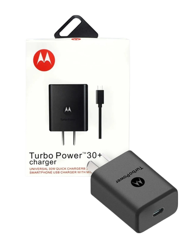 CARGADOR MOTOROLA 30W CON CABLE TIPO C TIPO C 