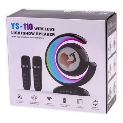 Parlante con micrófono media luna 