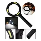 Lupa De Mano Grande Vidrio 3x 250 Lumenes Luz Led A Pila