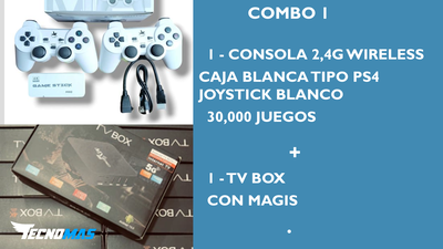 COMBO 1 CONSOLA 2.4G 8K PREMIUM + TV BOX  