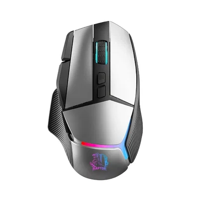 RAPTOR Mouse Gamer Raptor Storm Grip Wireless 9 botones 24000dpi retroiluminado 