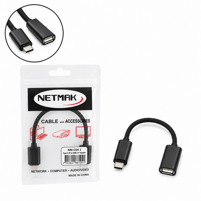 NETMAK -PROXIMAMENTE ADAPTADOR TIPO C A USB2.0 OTG NM-C104