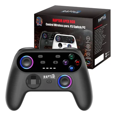 RAPTOR PROXIMAMENTE Control Raptor Apex Wireless p/PC/PS3/Switch/Android Negro 