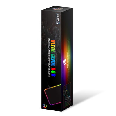RAPTOR PROXIMAMENTE Mouse Pad Gamer Raptor Ultra Glide RGB Antideslizante Impermeable 