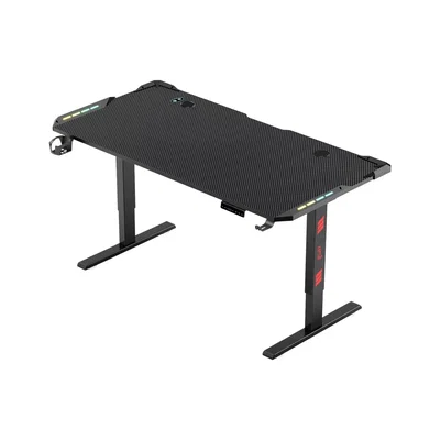 PROXIMAMETE / Escritorio Gamer Raptor Glow Station RGB c/elevacion h/80kg 
