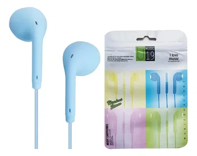 Auriculares con cable U19 CELESTE