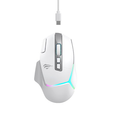 HAVIT MOUSE BLANCO Ergonómico Havit MS967WB, Tri-Modo, Ligero, Inalámbrico