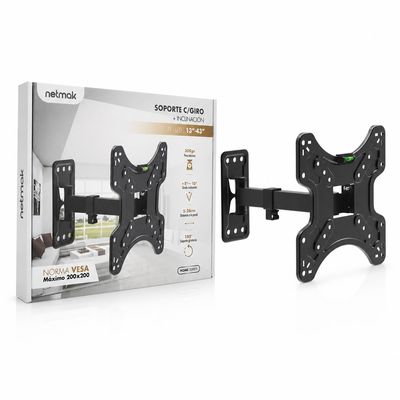 NETMAK SOPORTE TV 13- 43 BRAZO MOVIL NM-ST35