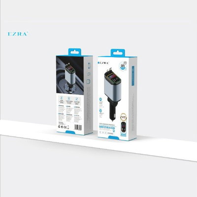 EZRA Modulador Carga Rápida 4en1 Cargador USB+TYPE C+IOS CR76.