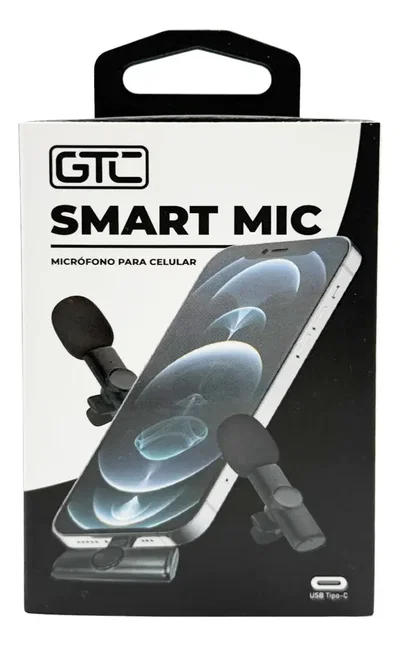 GTC Micrófono Corbatero Inalámbrico Gtc Smart Mic-002 Usb Tipo C
