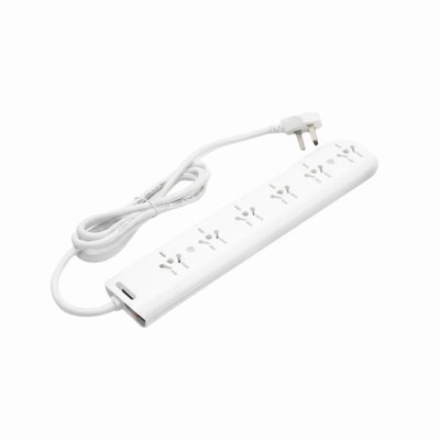 1283 - ZAPATILLA DE 6 TOMA C/INTERRUPTOR NM-ZP6 - 1.5 MTS