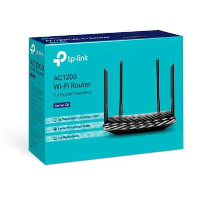 TP LINK - ARCHER C6 AC1200 Wir Gigabit Dual Band 4 Ant Tp-Link(6523)