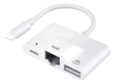 Adaptador Lightning A Rj45 Ethernet - Pack 3 En 1