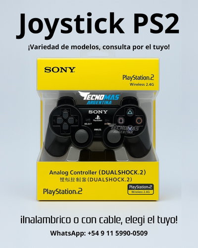 Joystick PS2 Sony DUALSHOCK Playstation 2 WIRELESS 2.4G  INALAMBRICO