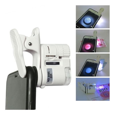 Lupa 60x Celular Luz Led Uv Indoor Cultivo Detalles