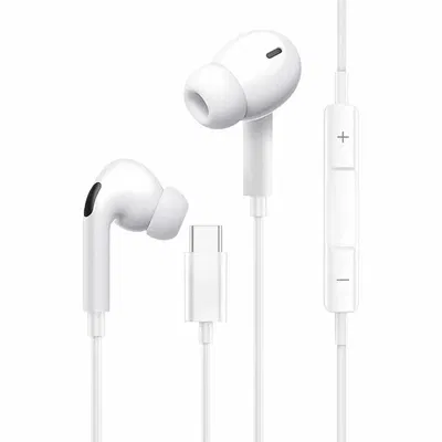 EARPODS TYPO C CAJA CRISTAL CON GOMITA