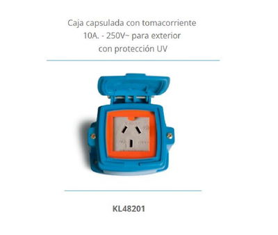 CAPSULADO KALOP EXTERIOR TOMA AZUL (KL48201)