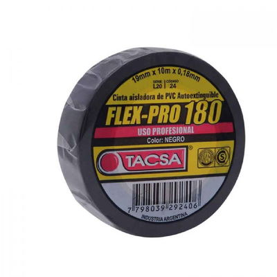 CINTA TACSA FLEX-PRO 10M NEGRA