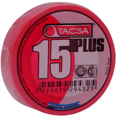 CINTA TACSA 15 PLUS 10M ROJA