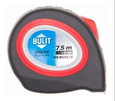 CINTA METRICA BULIT 7.5M S.500 NG/ROJO CTAMCA5B7.5