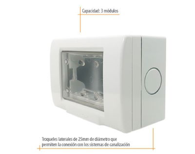 CAJA SIGMA KALOP 3-MOD GRIS-MEMBRANA (KL42413)