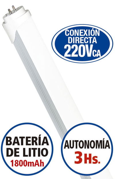 TUBO LED 20W TBC AUTONOMO FRIO#