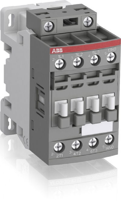 CONT.ABB 3POLOS 26A S/AUX BOB. DUAL 24-60V AF