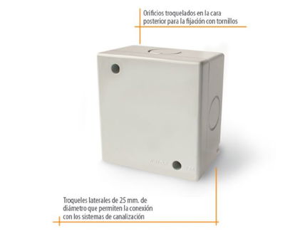 CAJA KALOP SIGMA IP55 CIEGA CUADRADA GRIS (KL42353