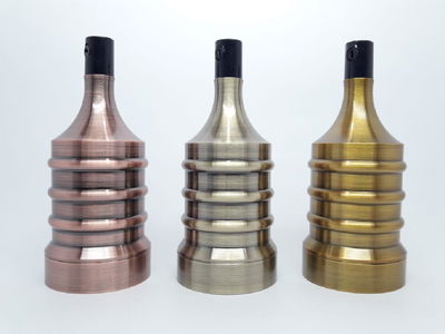 PORTALAMPARA ANTIQUE EDISON BRONCE VIEJO MDF12BV