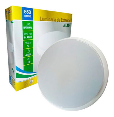 AP TBC LED 12W FRIO EXT TORTUGA CIRCULAR AL0080