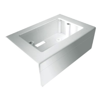 CAJA C.CANAL TAAD 2PIEZAS RECT EXT BLANCO