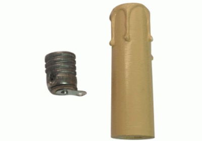 PORTALAMPARA E14 FERROLUX VELA CHORREADAS