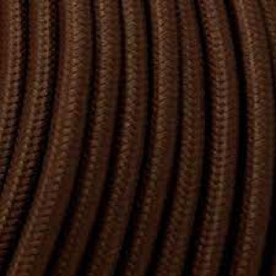 CABLE TEXTIL ELKAS MARRON OSCURO