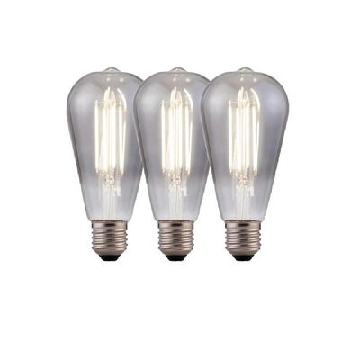 LAMP.LGP FILA ST64 SILVER E27 2700K LFA64S4W