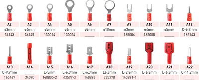 TERMINA LCT PREAISL. P/HEMB ROJO A15 D5 0.25/1.5M