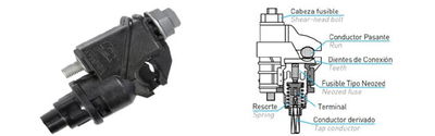 MORSETA LCT DERIV 10/95 PKD14PF C/PORTAFUSIBLE