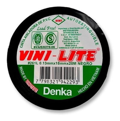 CINTA VINI-LITE 10M NEGRA