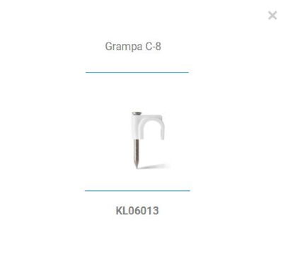 GRAMPA KALOP C8-RG6 BLANCO (KL06013)