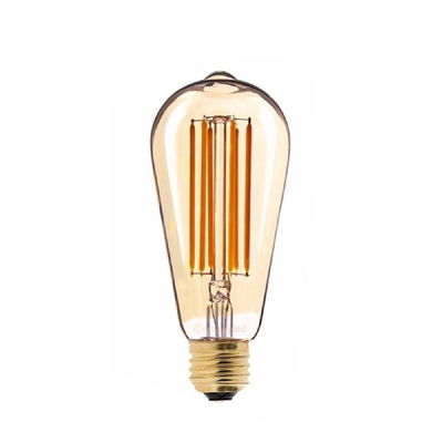 LAMP.INTERELEC LED FIL.ST64 8W E27 CAL GOLDEN#