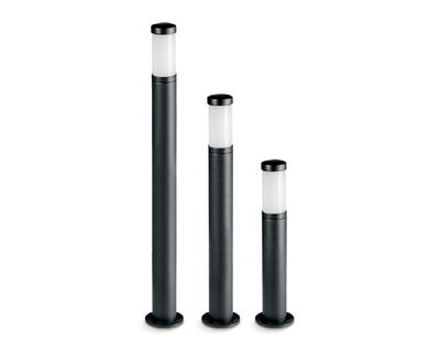 AF FW FAROLA 2550 PIE 80CM ALUMINIO NEGRO E27 ACRI