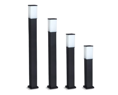 AF FW FAROLA 2400/1000 PIE 1MT NEGRO ALUMI E27 ACR