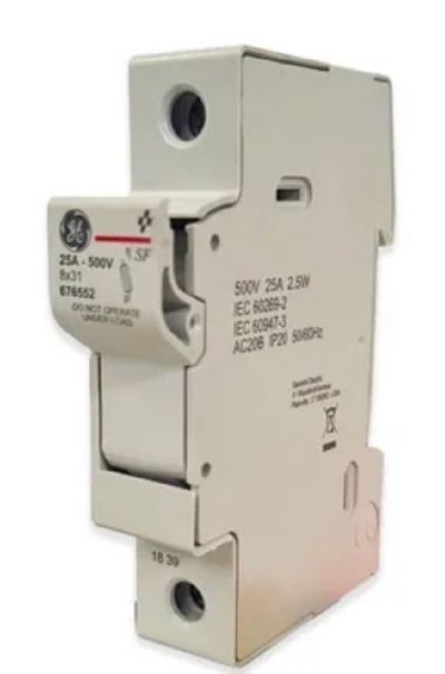 PORTAFUSIBLE GE 1X25A 31X8MM DIN 676552