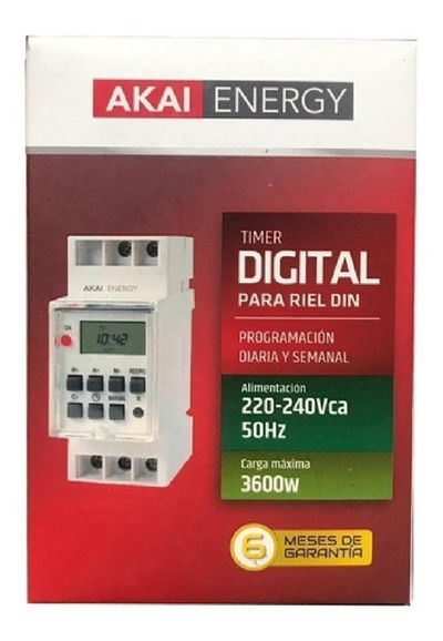 TIMER AKAI DIGITAL RIEL DIN 1413